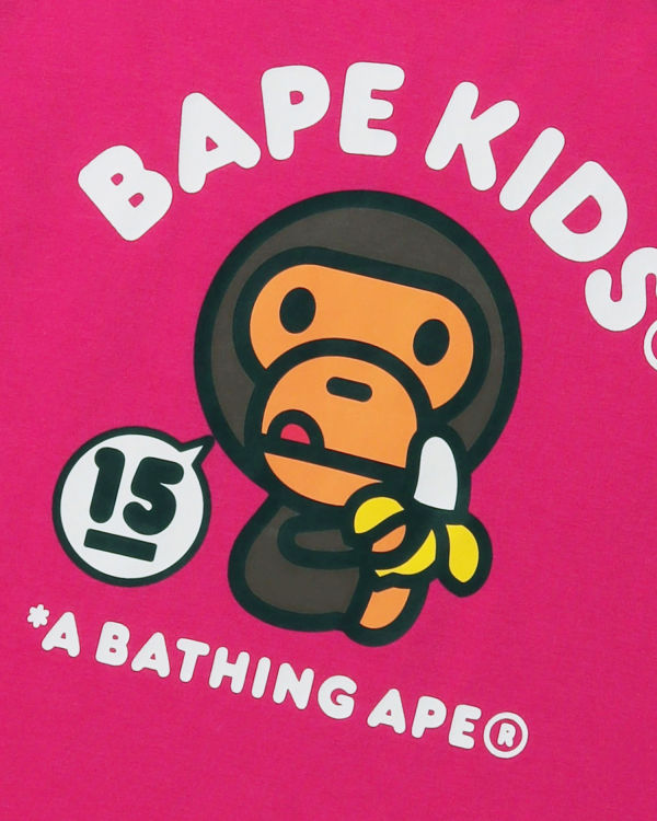 Camiseta Bape BK15TH Anniversay Milo Niños Rosas | 285743-UDX