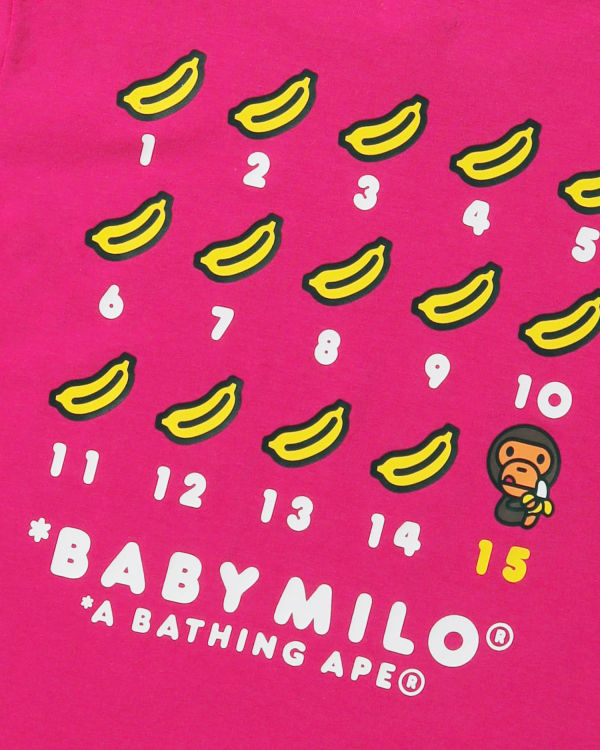 Camiseta Bape BK15TH Anniversay Milo Niños Rosas | 285743-UDX