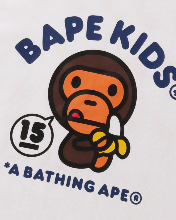 Camiseta Bape BK15TH Anniversay Milo Niños Blancos | 298640-ISE