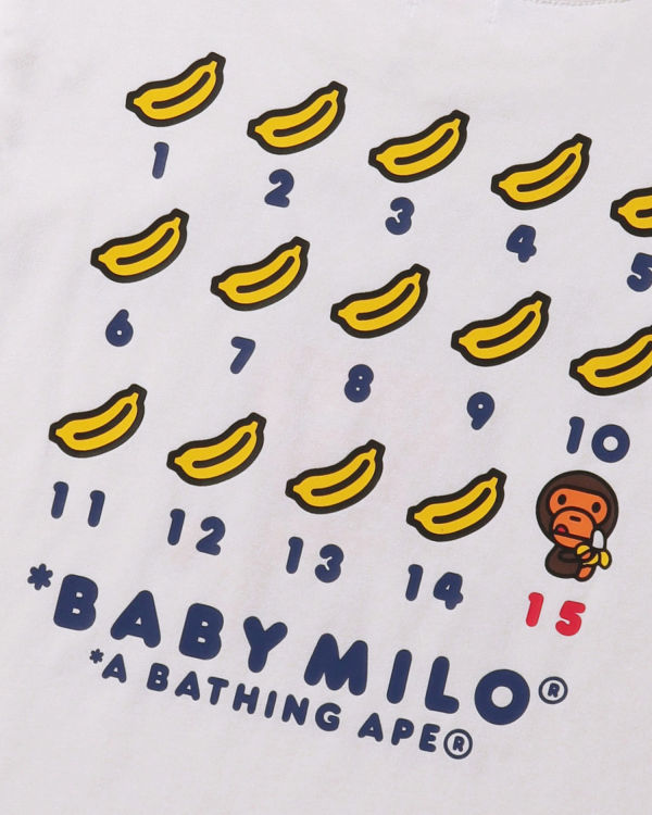 Camiseta Bape BK15TH Anniversay Milo Niños Blancos | 298640-ISE