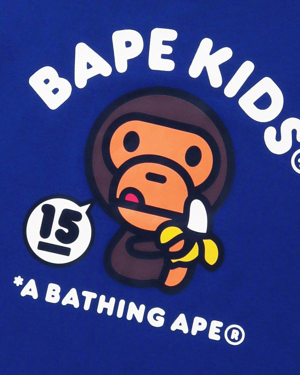 Camiseta Bape BK15TH Anniversay Milo Niños Azules | 468357-RBQ