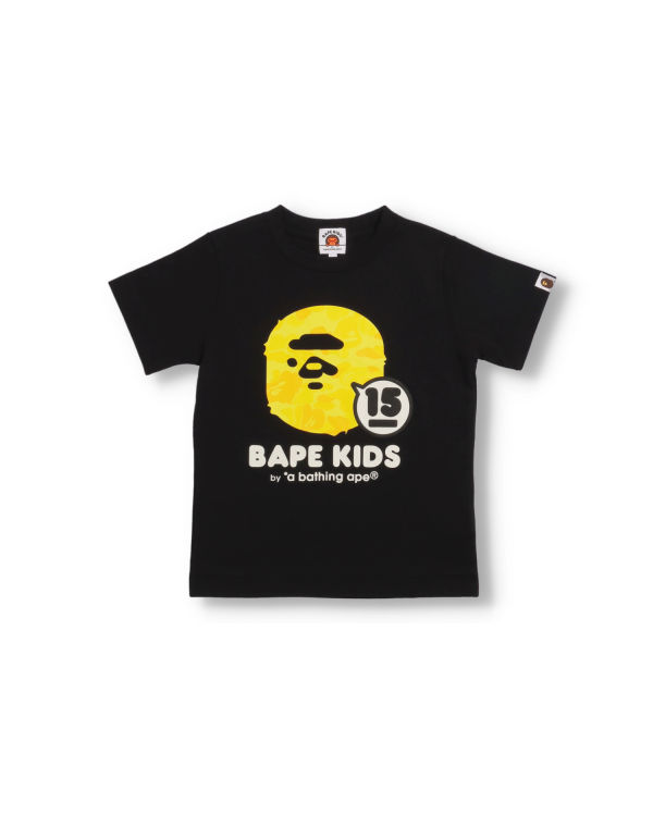 Camiseta Bape BK15th Anniversary ABC Camo Ape Head Niños Negros | 863412-QTS