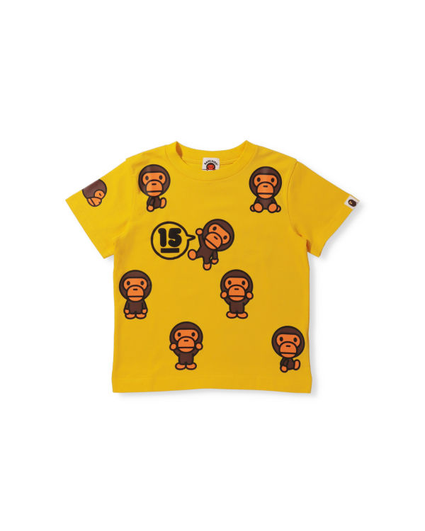 Camiseta Bape BK15th Anniversary All Milo Niños Amarillos | 576392-OZL