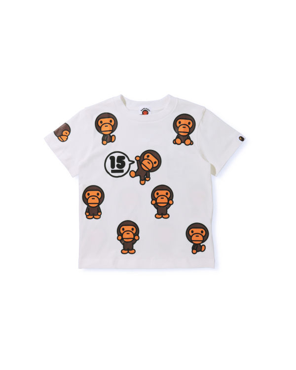 Camiseta Bape BK15th Anniversary All Milo Niños Blancos | 586930-PYI