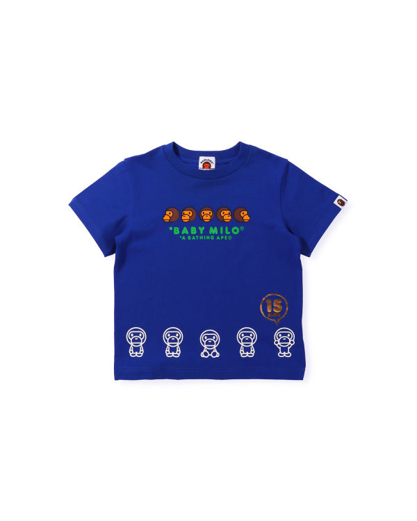 Camiseta Bape BK15th Anniversary Milo Niños Azules | 903472-KIV