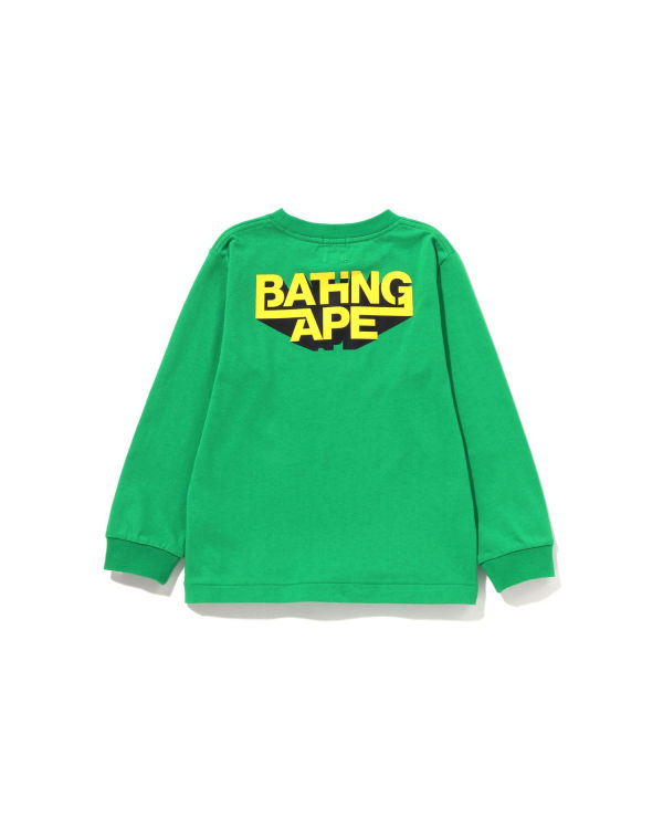 Camiseta Bape Bathing Ape Ape Head L/S Niños Verde Menta | 706315-FIH