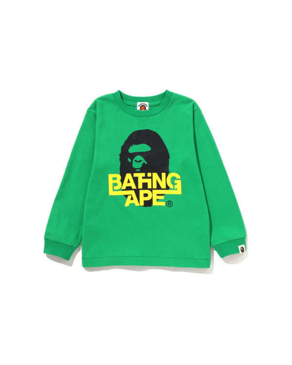 Camiseta Bape Bathing Ape Ape Head L/S Niños Verde Menta | 706315-FIH