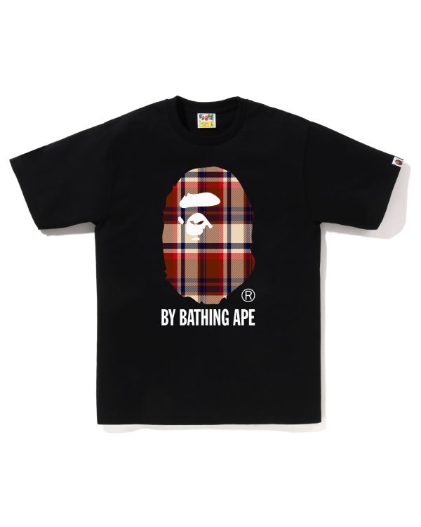 Camiseta Bape Check By Bathing Ape Hombre Negros | 532941-ZYT