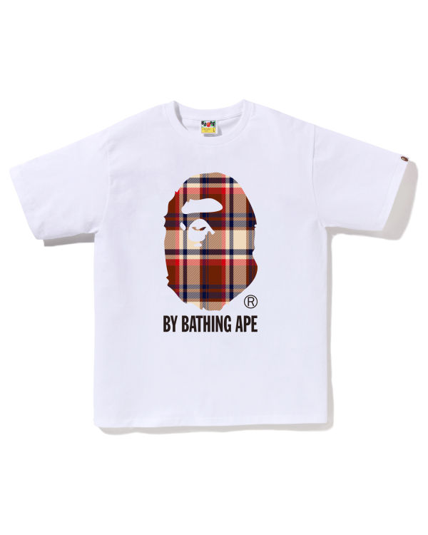 Camiseta Bape Check By Bathing Ape Hombre Blancos | 951723-XRG