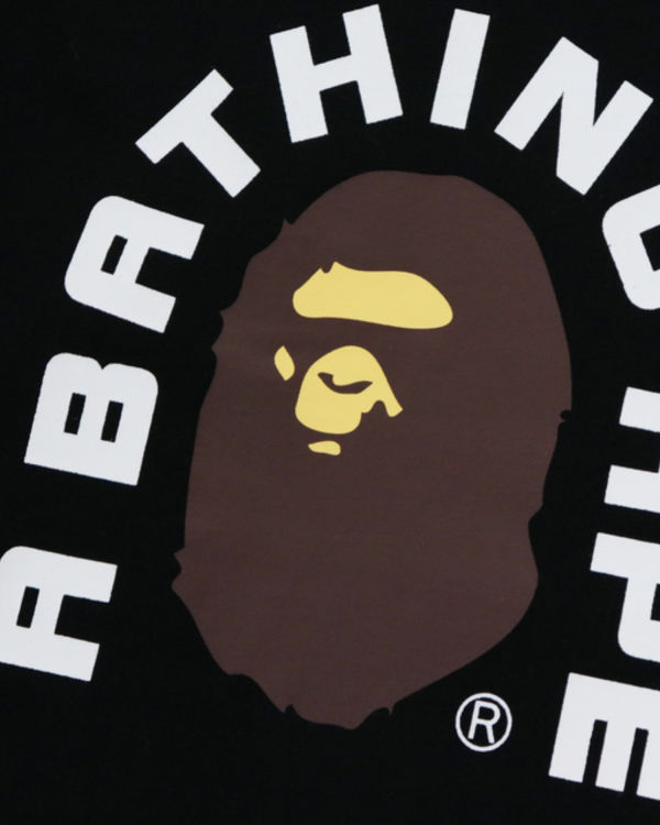 Camiseta Bape College 2020 Niños Negros | 395872-RUF