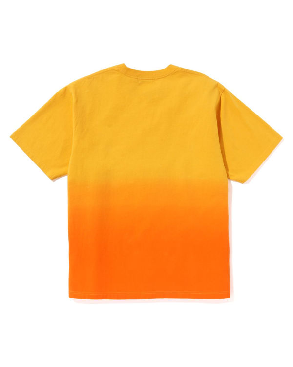 Camiseta Bape College Gradation Relaxed Fit Hombre Naranjas | 175408-IWL