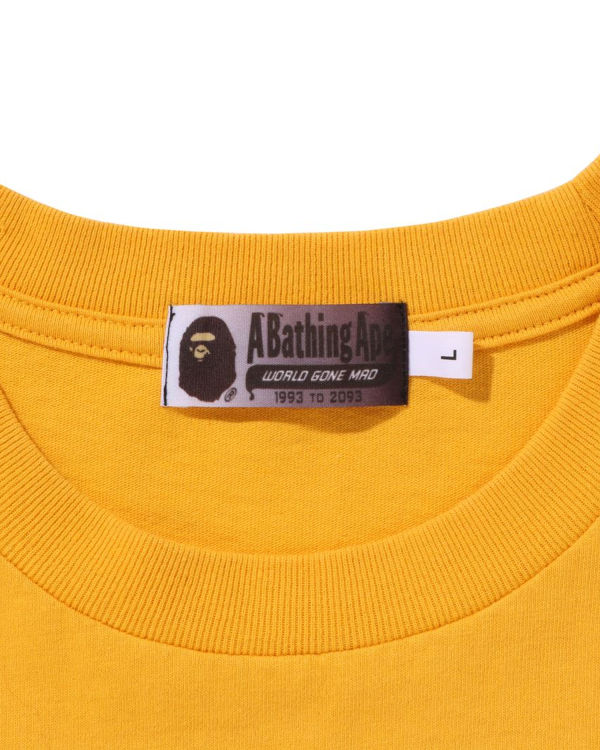 Camiseta Bape College Gradation Relaxed Fit Hombre Naranjas | 175408-IWL