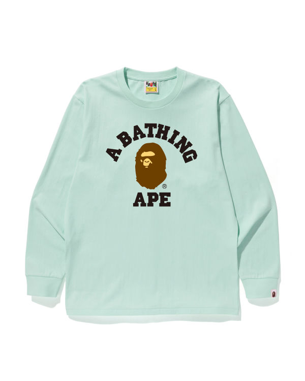 Camiseta Bape College Hombre Azules | 359182-BZO