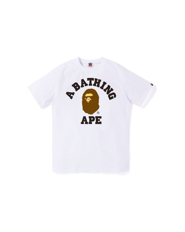 Camiseta Bape College Jr Niños Blancos | 342701-ZPJ