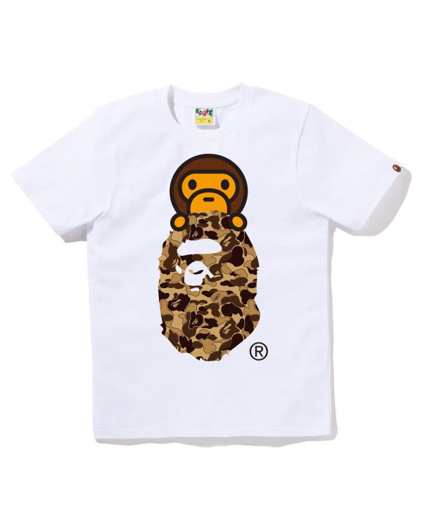 Camiseta Bape Cookie Camo 2 Milo On Ape Head Mujer Blancos | 356048-GVH