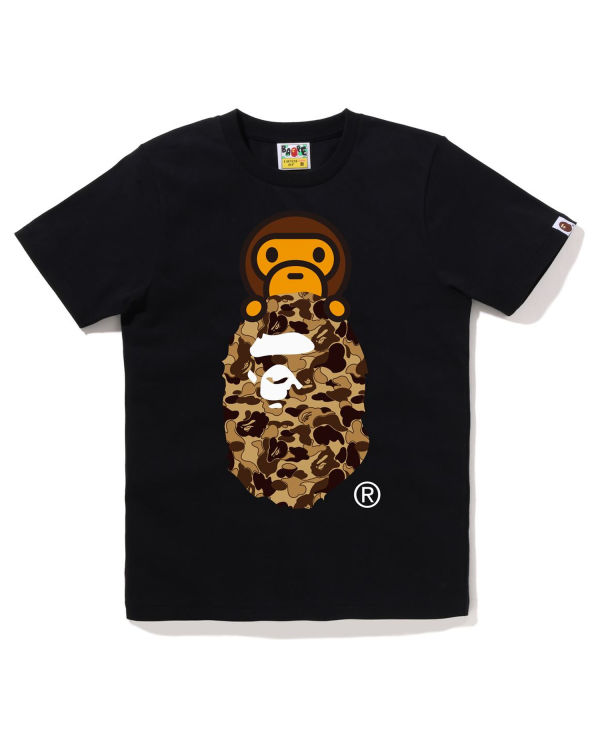 Camiseta Bape Cookie Camo 2 Milo On Ape Head Mujer Negros | 614372-JWH