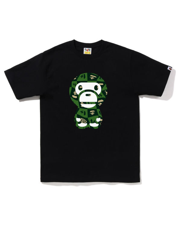 Camiseta Bape Distortion Big Milo Hombre Negros | 034956-POU