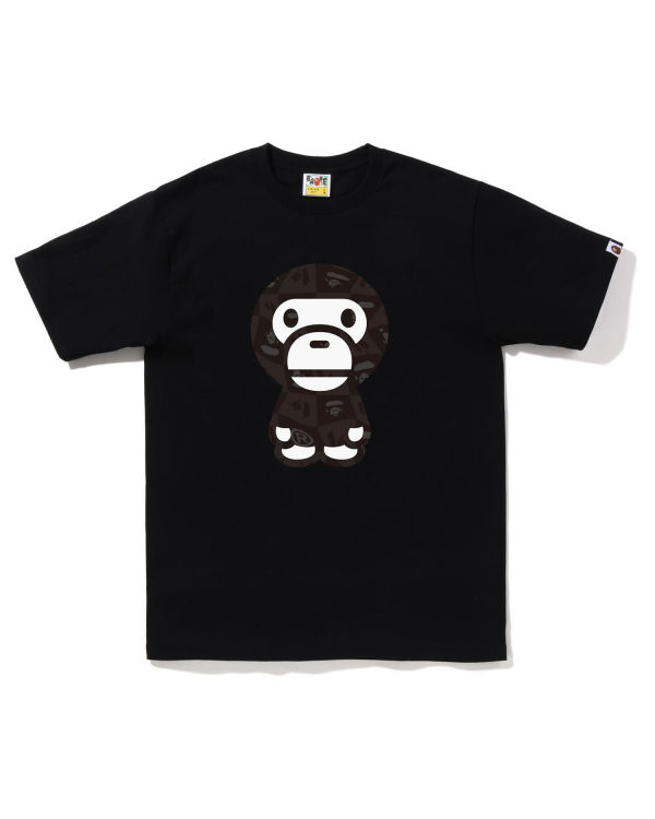 Camiseta Bape Distortion Big Milo Hombre Negros | 051269-QTV