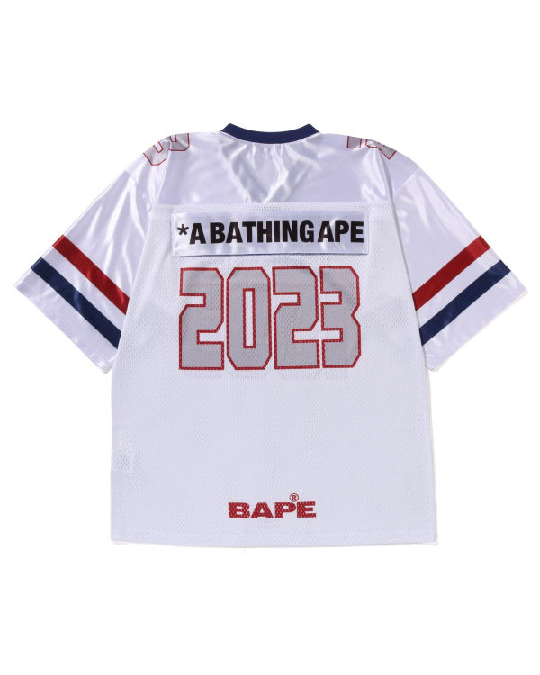 Camiseta Bape Football Jersey Hombre Blancos | 926713-FZL