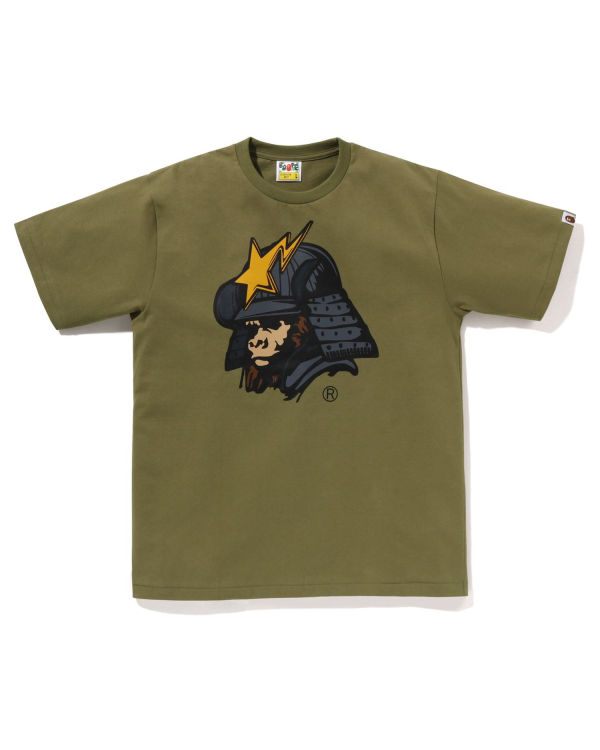 Camiseta Bape General Kabuto Hombre Verdes | 761894-JVD