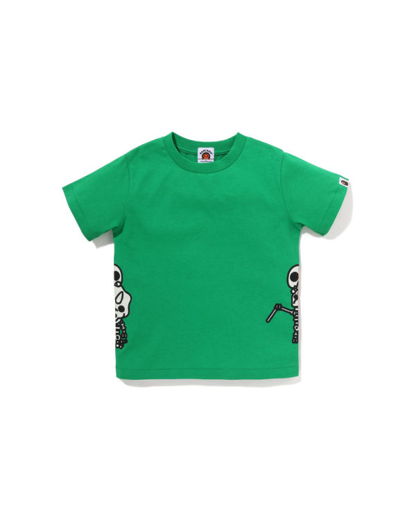 Camiseta Bape Glow In The Dark Bone Dinosaur Niños Verdes Claro | 785392-MBQ