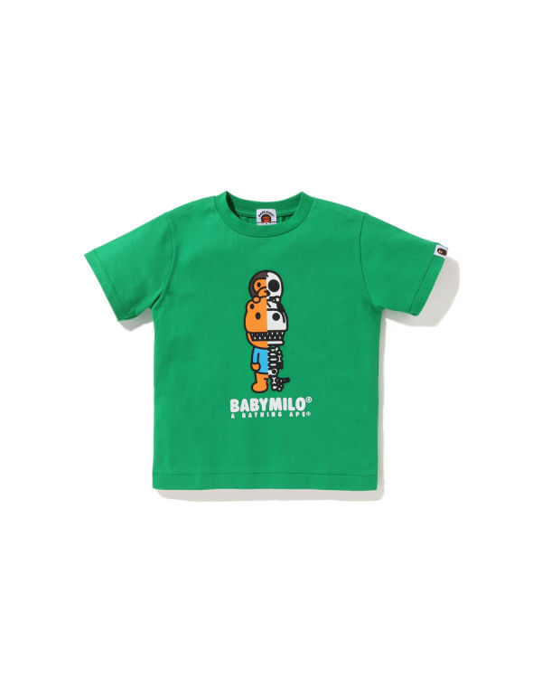 Camiseta Bape Glow In The Dark Rex Bone Niños Verdes | 253698-WYK