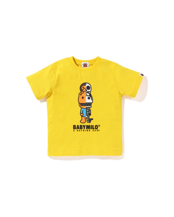 Camiseta Bape Glow In The Dark Rex Bone Niños Amarillos | 475382-BZX