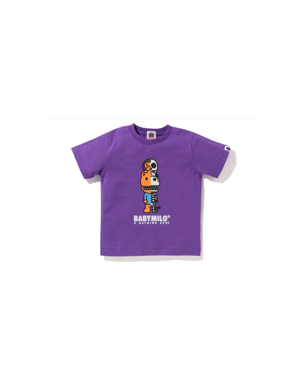 Camiseta Bape Glow In The Dark Rex Bone Niños Morados | 851432-PRC