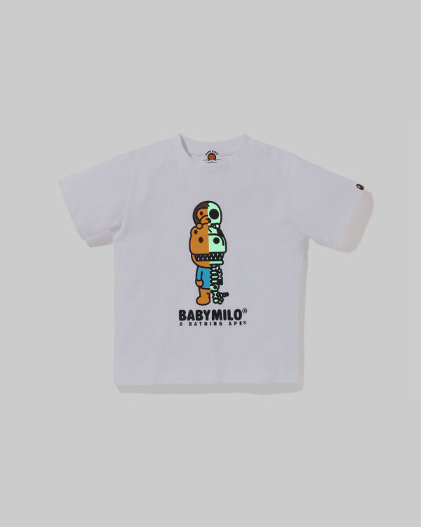 Camiseta Bape Glow In The Dark Rex Bone Niños Blancos | 967015-JKU