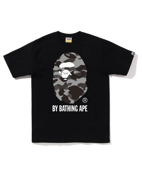 Camiseta Bape Grid Camo By Bathing Ape Hombre Negros | 539204-NOP