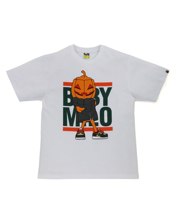 Camiseta Bape Halloween Milo Hombre Blancos | 237861-PBJ