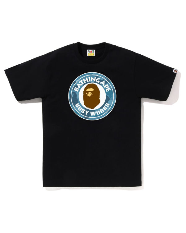 Camiseta Bape Honeycomb Camo Busy Works Hombre Negros | 403287-PSG