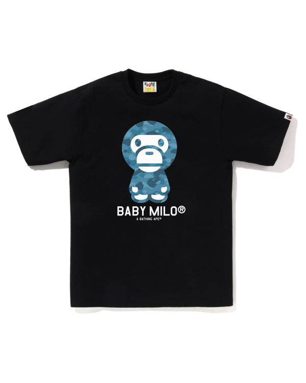 Camiseta Bape Honeycomb Camo Milo Hombre Negros | 159708-AMY