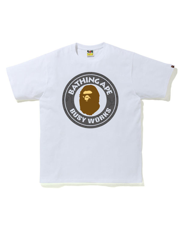 Camiseta Bape Line 1st Camo Busy Works Hombre Blancos | 928034-DAC