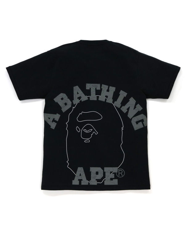 Camiseta Bape Line 1st Camo Face Hombre Negros | 096417-TAF