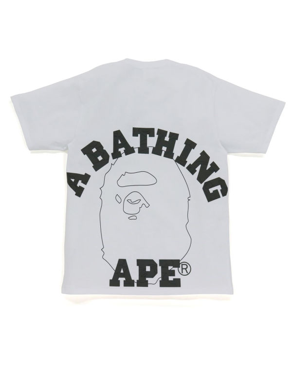 Camiseta Bape Line 1st Camo Face Hombre Blancos | 637854-IYL