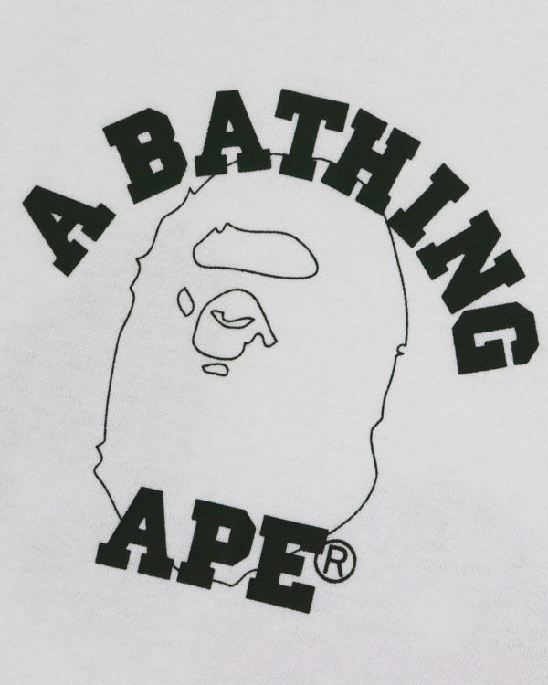 Camiseta Bape Line 1st Camo Face Hombre Blancos | 764910-SHQ