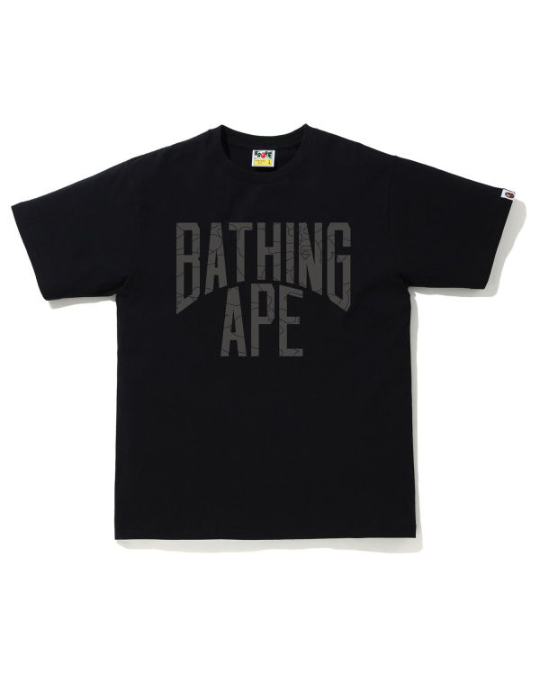 Camiseta Bape Line 1st Camo NYC Logo Hombre Negros | 478261-FWQ