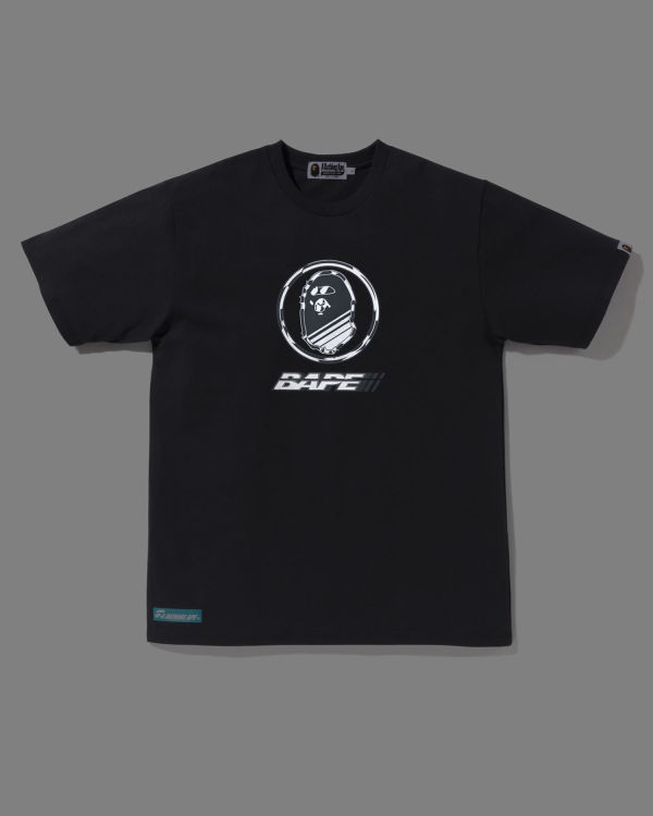 Camiseta Bape Logo Hombre Grises Oscuro | 429031-MPF