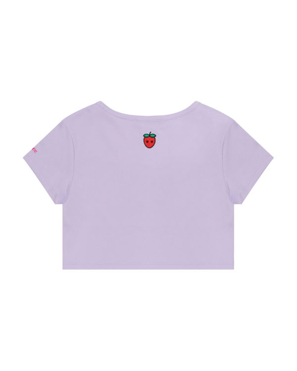 Camiseta Bape Logo berry Mujer Morados | 470813-EPG