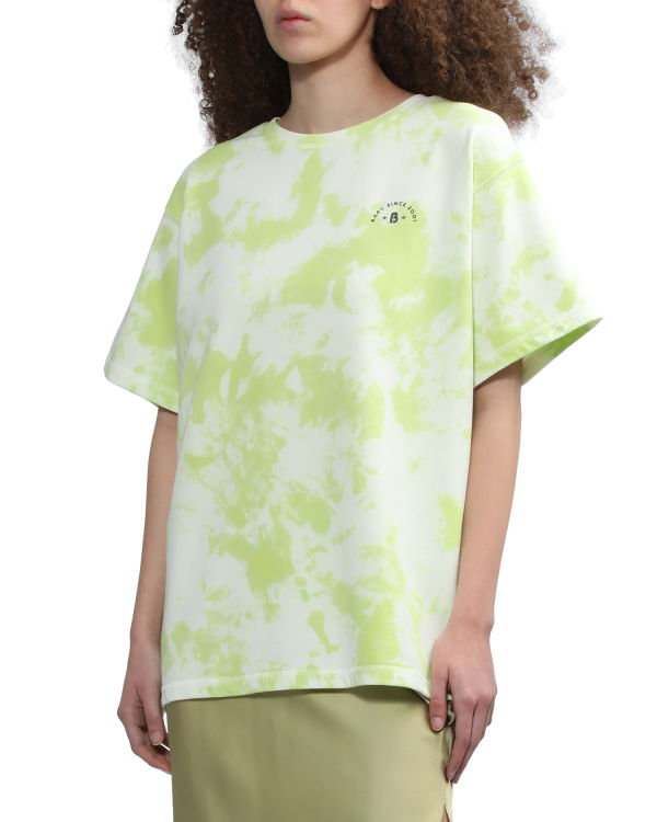 Camiseta Bape Logo-dye Mujer Verdes Claro | 938567-RSB