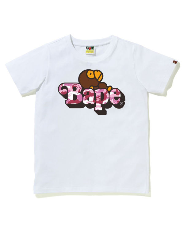 Camiseta Bape Marble Camo Milo On Niños Blancos | 794813-COS