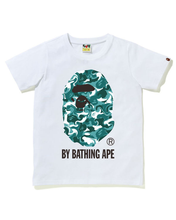 Camiseta Bape Marble Camo Mujer Blancos | 582370-BUQ