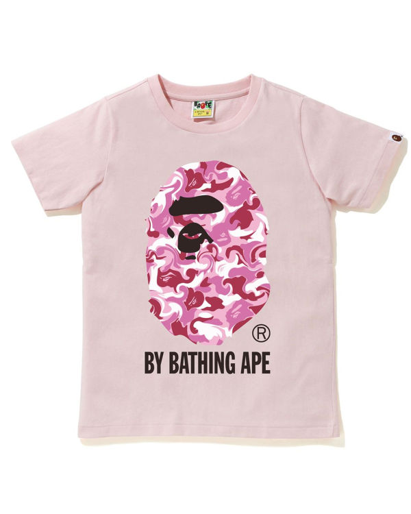 Camiseta Bape Marble Camo Mujer Rosas | 237605-ZUH