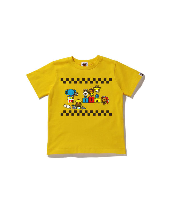 Camiseta Bape Milo Carreras #3 Niños Amarillos | 851724-QCP