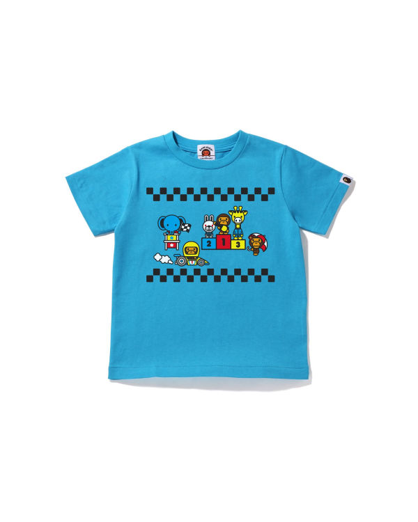 Camiseta Bape Milo Carreras #3 Niños Azules | 857430-IMZ