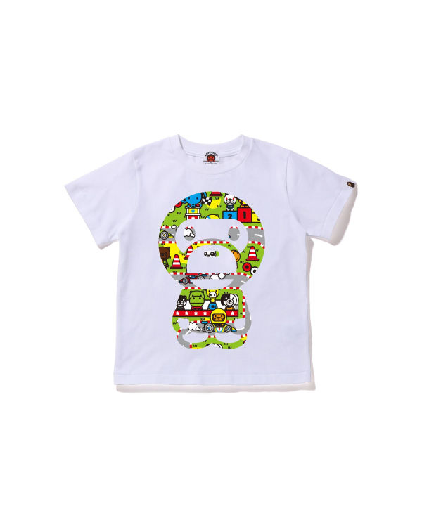 Camiseta Bape Milo Carreras Big Milo Niños Blancos | 832794-IOC