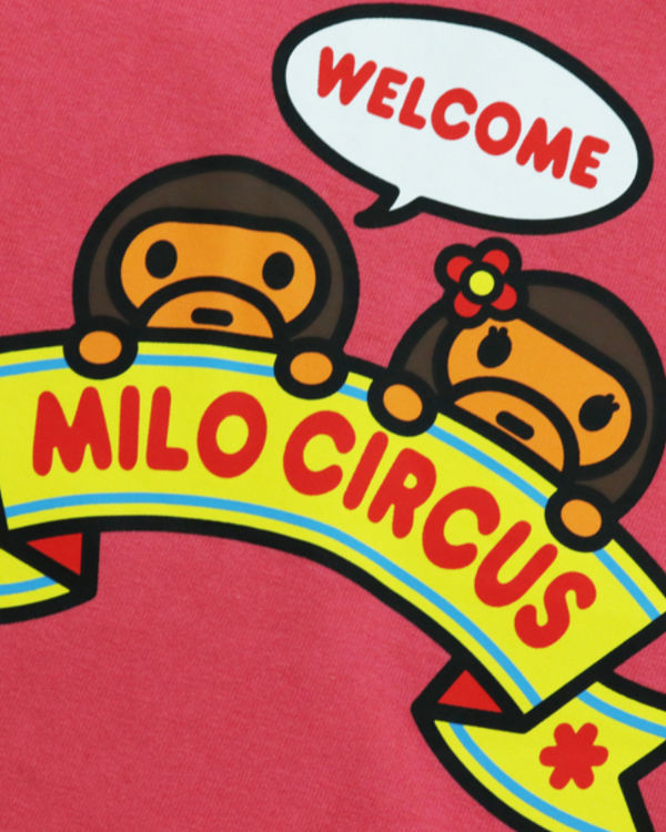 Camiseta Bape Milo Circus L/S Niños Rosas | 365798-YQT