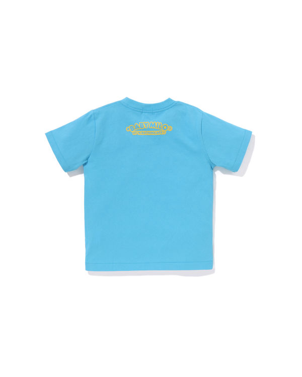 Camiseta Bape Milo Fishing Print Niños Azules Claro | 841570-JSR