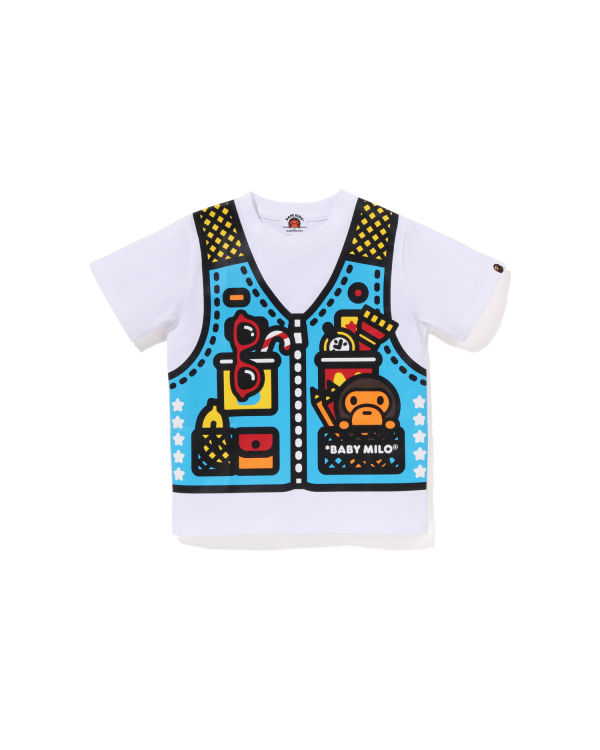 Camiseta Bape Milo Fishing Print Niños Blancos | 109537-KEZ